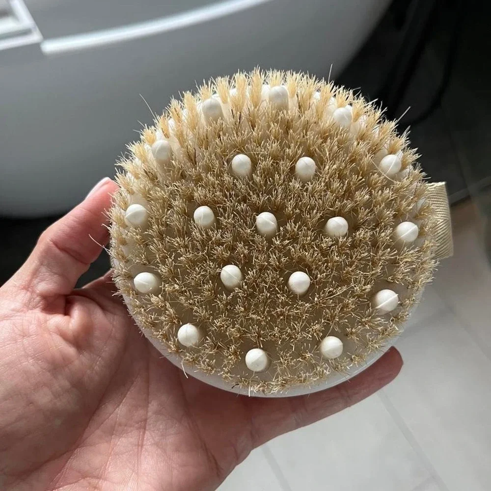 Daily Concepts Dry Exfoliation Body Brush NEW White Bristles